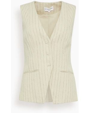 Apiece Apart Helena V-Neck Vest - Natural