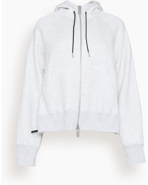 Sacai Cotton Jersey Hoodie - White