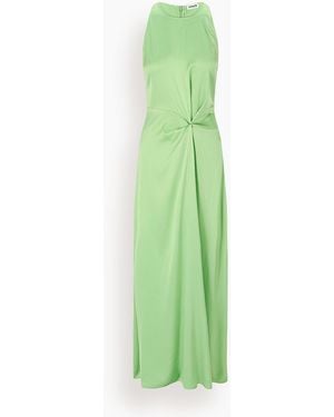 STAUD Jaelyn Silk Dress - Green
