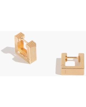 Ivi Mini Narrow Aurelia Hoops - White