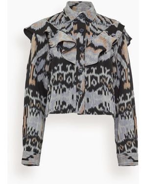 Ulla Johnson Mathilde Long Sleeve Blouse - Black