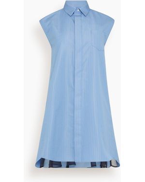 Sacai Poplin Dress - Blue