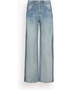 Rag & Bone Miramar Terry Wide Leg Track Pant - Blue