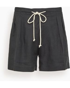 Maria McManus Drawstring Pleat Front Short - Black