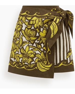 ALÉMAIS Mona Sarong Skirt - Green