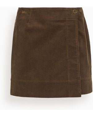 Apiece Apart Marta Mini Skirt - Brown