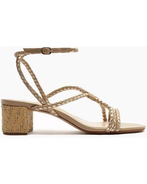 Alexandre Birman Elba 45 Block Heel - White