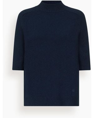 Loulou de Saison Ruth Short Sleeve Top - Blue