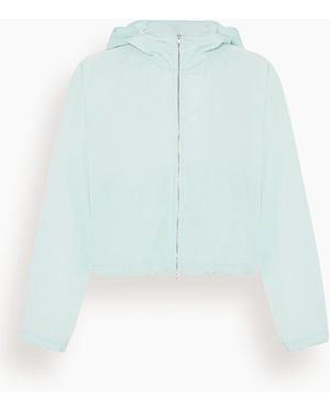 Another Tomorrow Recycled Nylon Short Blouson - Blue