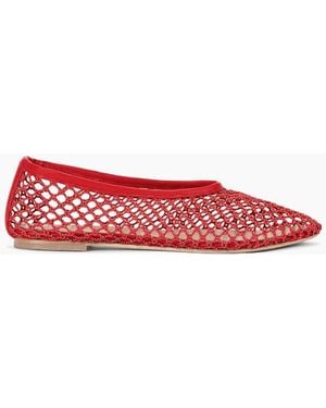 STAUD Alba Ballet Flat - Red
