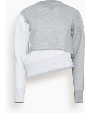 Sacai Sponge Sweat Pullover - White