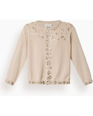 Isabel Marant Amaria Sequins Top - Natural