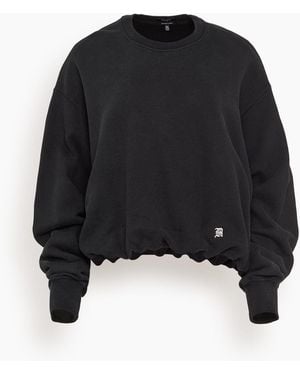 R13 New York 13 Balloon Crewneck - Black