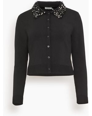 Jonathan Simkhai Trae Collared Cardigan - Black