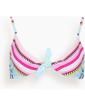 lemlem Sara Tie Front Top - Pink