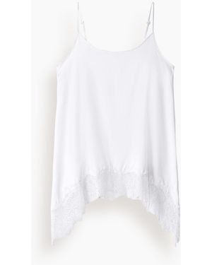STAUD Chloe Silk Cami - White