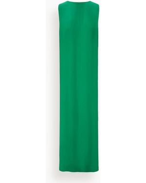 STAUD Dalia Silk Dress - Green