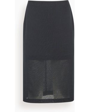 BITE STUDIOS Moon Sheer Organic Cotton Crepe Skirt - Gray