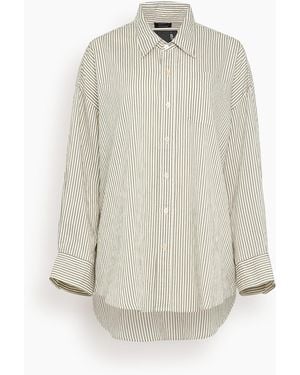 R13 Drop Neck Shirt - White