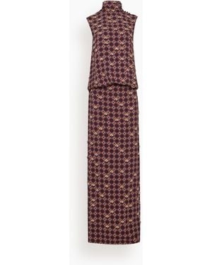 Dries Van Noten Debo Dress - Purple
