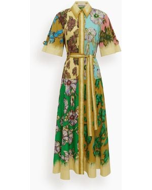 ALÉMAIS Jerry Shirtdress - Green