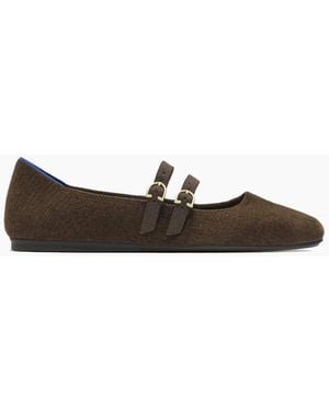 Rothy's The Double Buckle Mary Jane - White