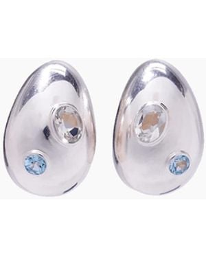 Lizzie Fortunato Mini Arp Earrings - White