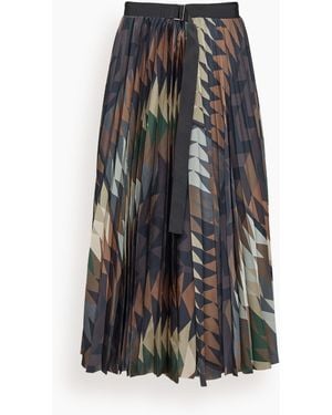 Sacai X A.P.C. Quilts Skirt - Black
