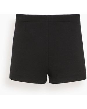 Tibi Bonded Viscose Shorts - Black