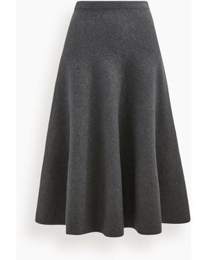 Brandon Maxwell The Miller Structured Knit Skirt - Gray