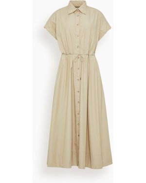 Brandon Maxwell The Blake Short Sleeve Shirtdress - Natural
