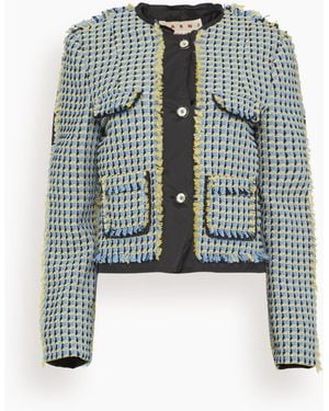 Marni Tweed Jacket - Blue