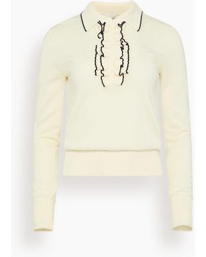 forte_forte Merino Polo Sweater - Natural