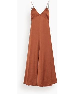 Saint Art Fallon Open Back Slip Dress - Brown