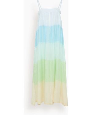lemlem Eda Slip Dress - Blue