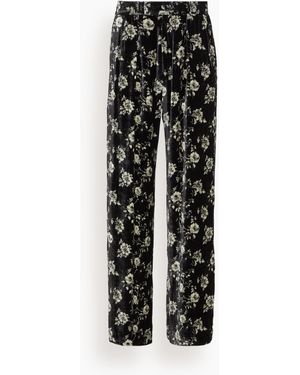 R13 Double Pleat Trouser - Black