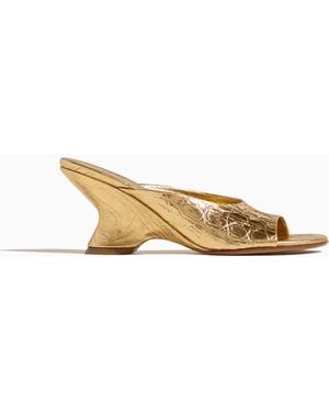 Dries Van Noten Leather Heels - Metallic