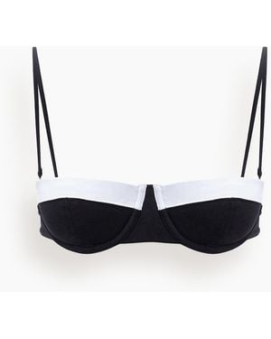 STAUD Jo Balconette Top - White