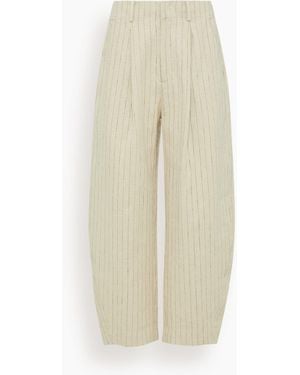 Apiece Apart Bari Crop Trouser - Natural