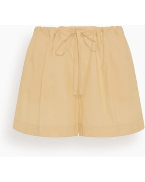 Another Tomorrow Voile Drawcord Short - Natural