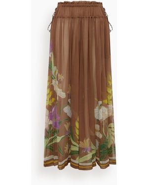 ALÉMAIS Alfie Ruched Pant - Brown
