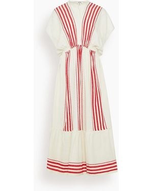 lemlem Leila Plunge Dress - Pink