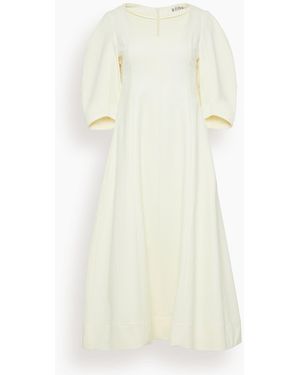 Rohe Sculptural Waisted Midi Dress - Natural