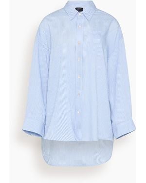 R13 Drop Neck Shirt - Blue
