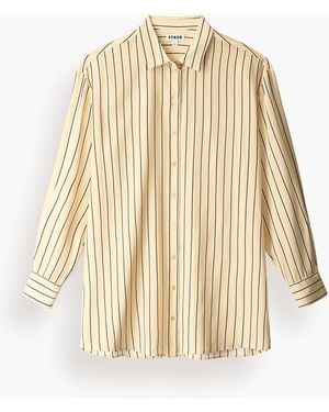 STAUD Nolan Silk Shirt - Natural
