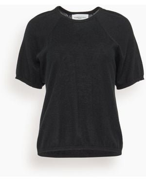 Brandon Maxwell The Lee Classic Cashmere Tee - Black