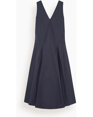 Another Tomorrow Full Skirt Dress - Blue