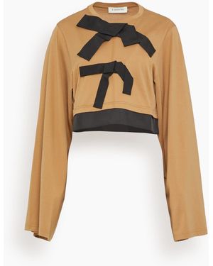 Lanvin Grosgrain Detail Top - White
