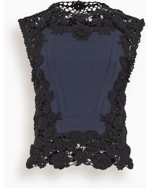 Ulla Johnson Gigi Sleeveless Knit Top - Blue