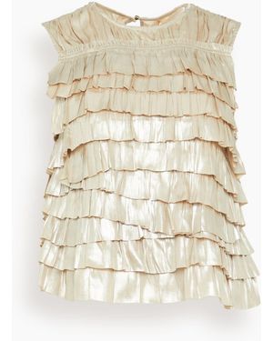 Ulla Johnson Quinn Layered Sleeveless Top - Natural